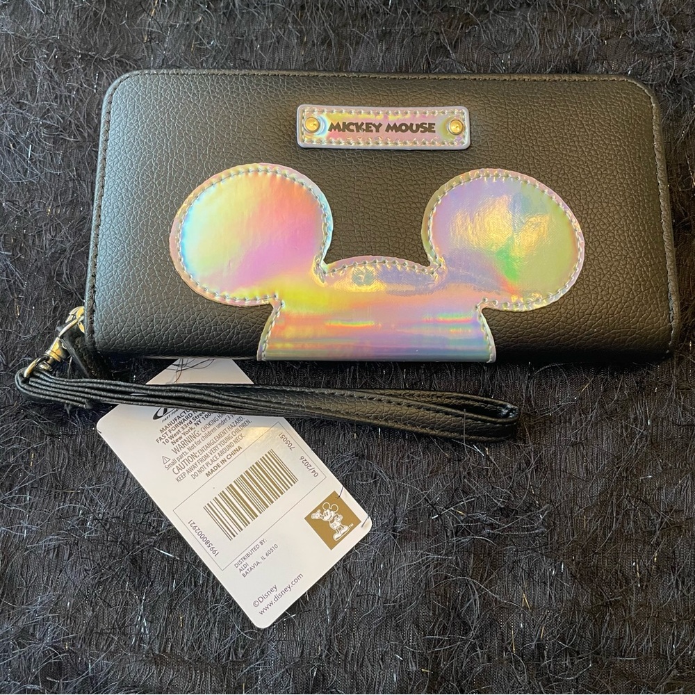 Disney Mickey Mouse black zip around wallet - Picture 2 of 4